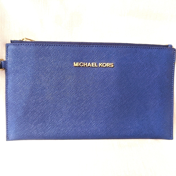 royal blue michael kors wallet